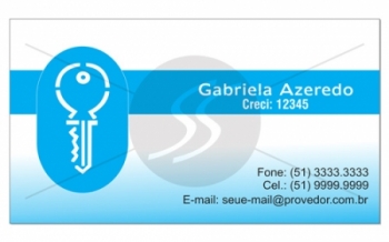 cartões de visita imobiliárias