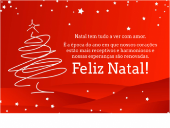 Cartão de Natal com fundo vermelho e com arvore tipo rabisco Cartão de Natal com fundo vermelho e com arvore tipo rabisco