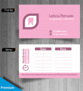 exemplo cartao horario dentista