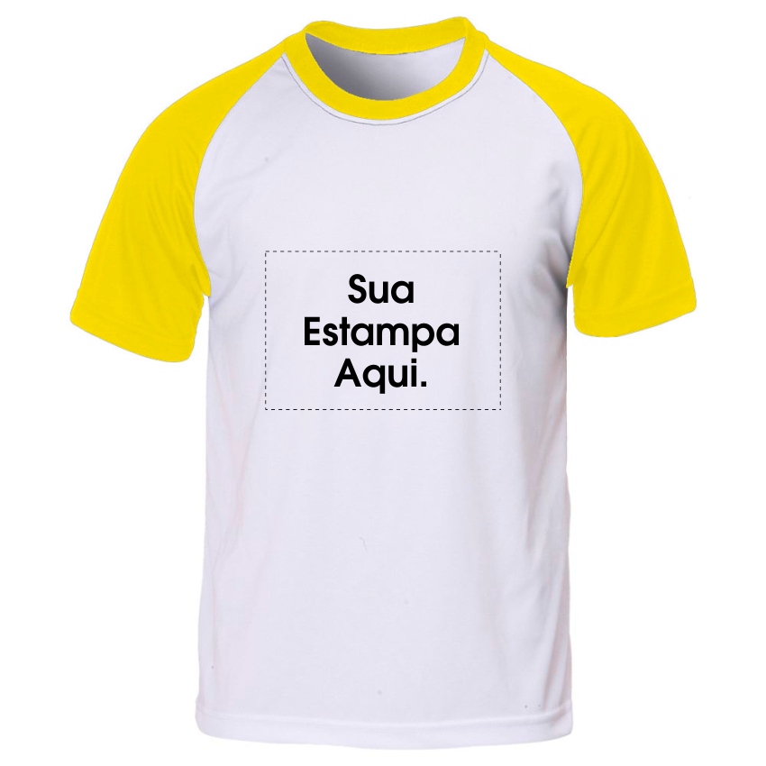 camiseta amarela personalizada