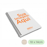 Caderno Personalizado 14,8x21 cm - Capa Dura - Papel Sulfite 75 gr. -  Wire-o - Pautado | Gráfica expanSSiva